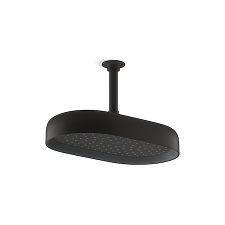 Kohler Oblong 14" single-function rainhead, 2.5 gpm 26294-BL